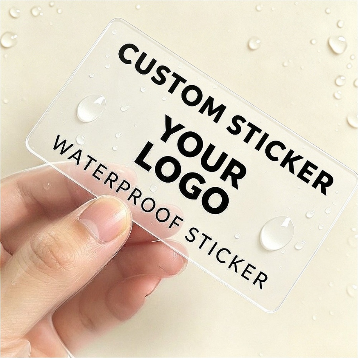 Wedding Packaging - 1 pegatina de texto rectangular personalizada