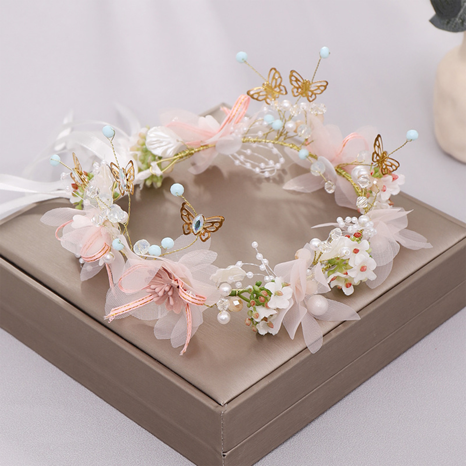 Wedding Supply Store - Diadema de Flores para Mujer y