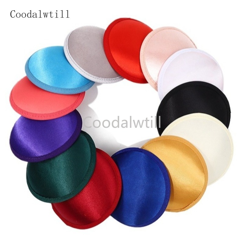 Wedding Supply Store - Tocado redondo de satén de 13CM