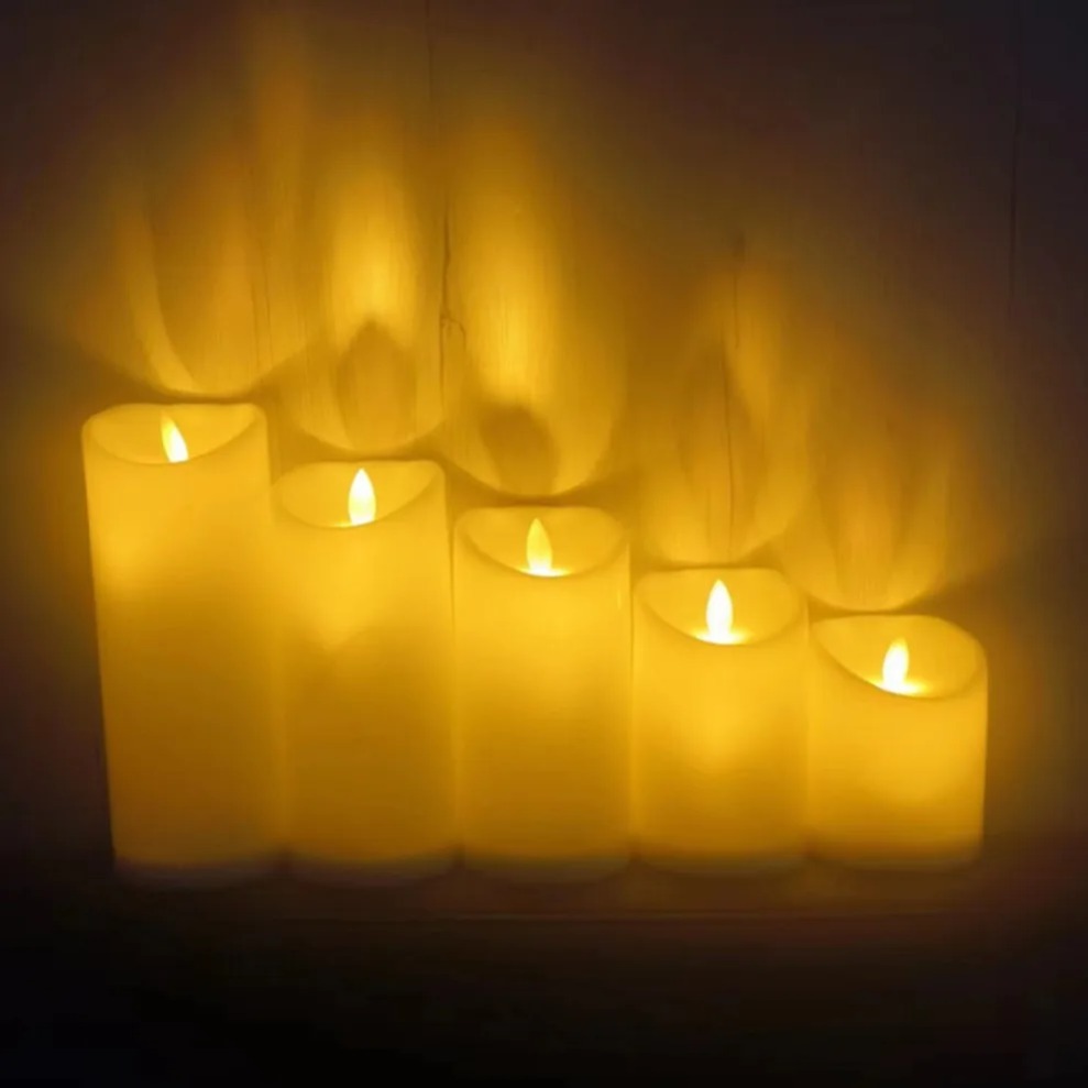 Wedding Power Supply - Lámpara de vela eléctrica LED, velas