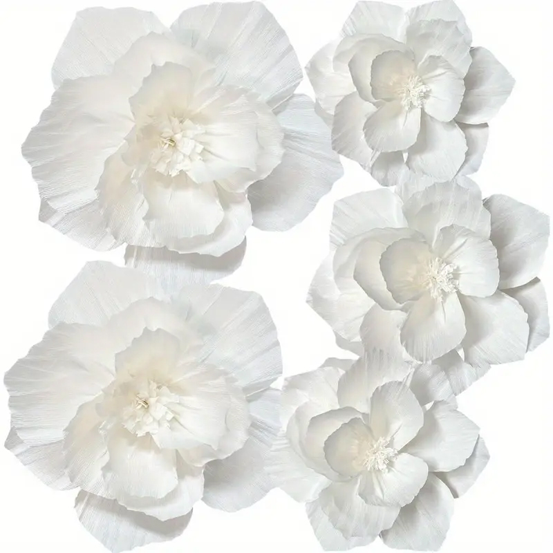5 paquetes de flores de papel  - Wedding Power Supply reseña y precio
