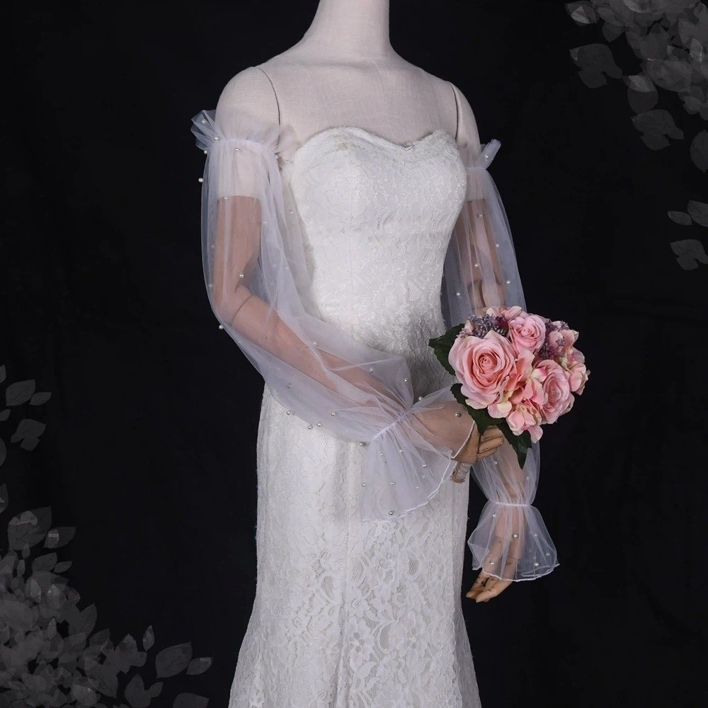 Mangas de novia decorativas co - Wedding Dress Supply reseña y precio