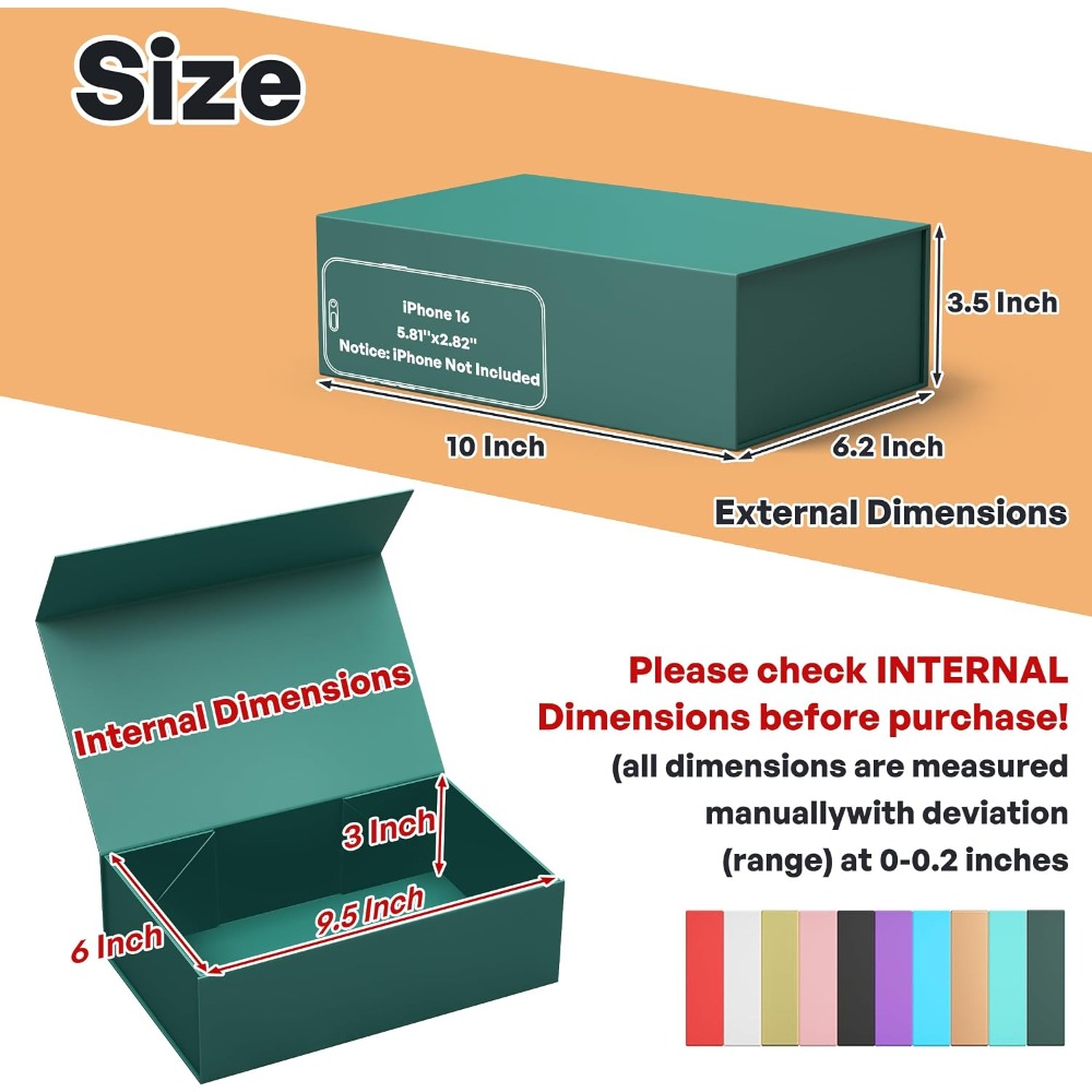 Caja de Regalo Verde con Cierr - Wedding Packaging reseña y precio