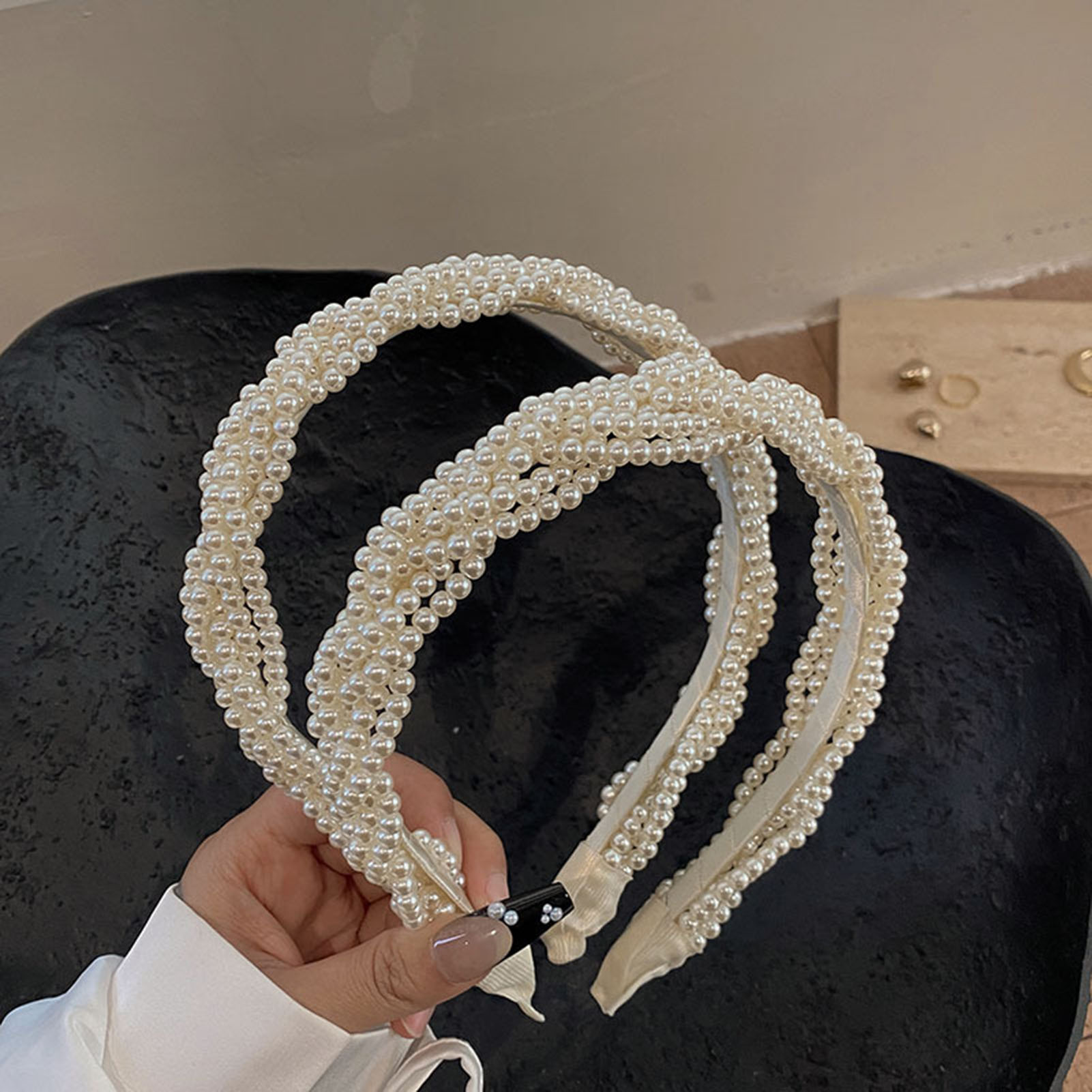 Diadema de perlas elegante par - Wedding Supply Store reseña y precio