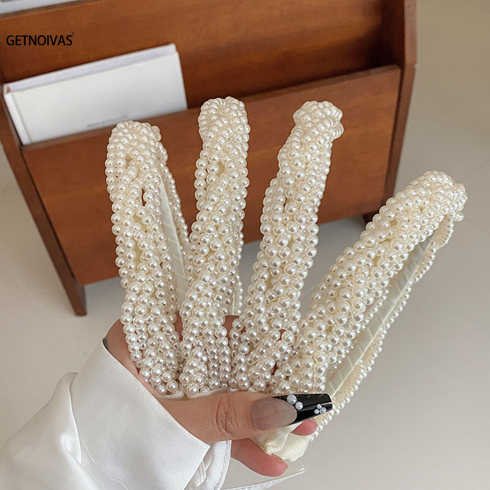 Diadema de perlas elegante par - Wedding Supply Store reseña y precio