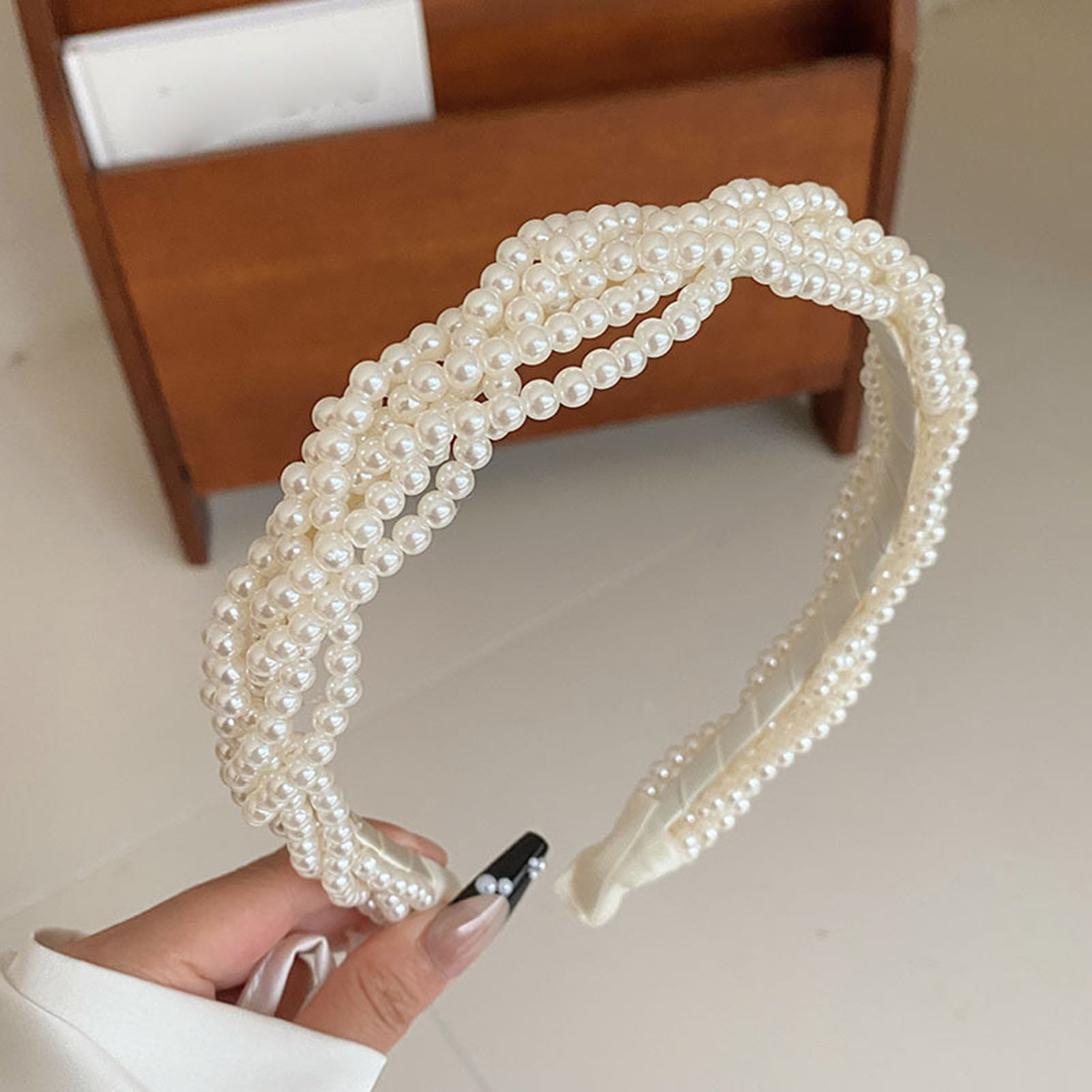 Diadema de perlas elegante par - Wedding Supply Store reseña y precio