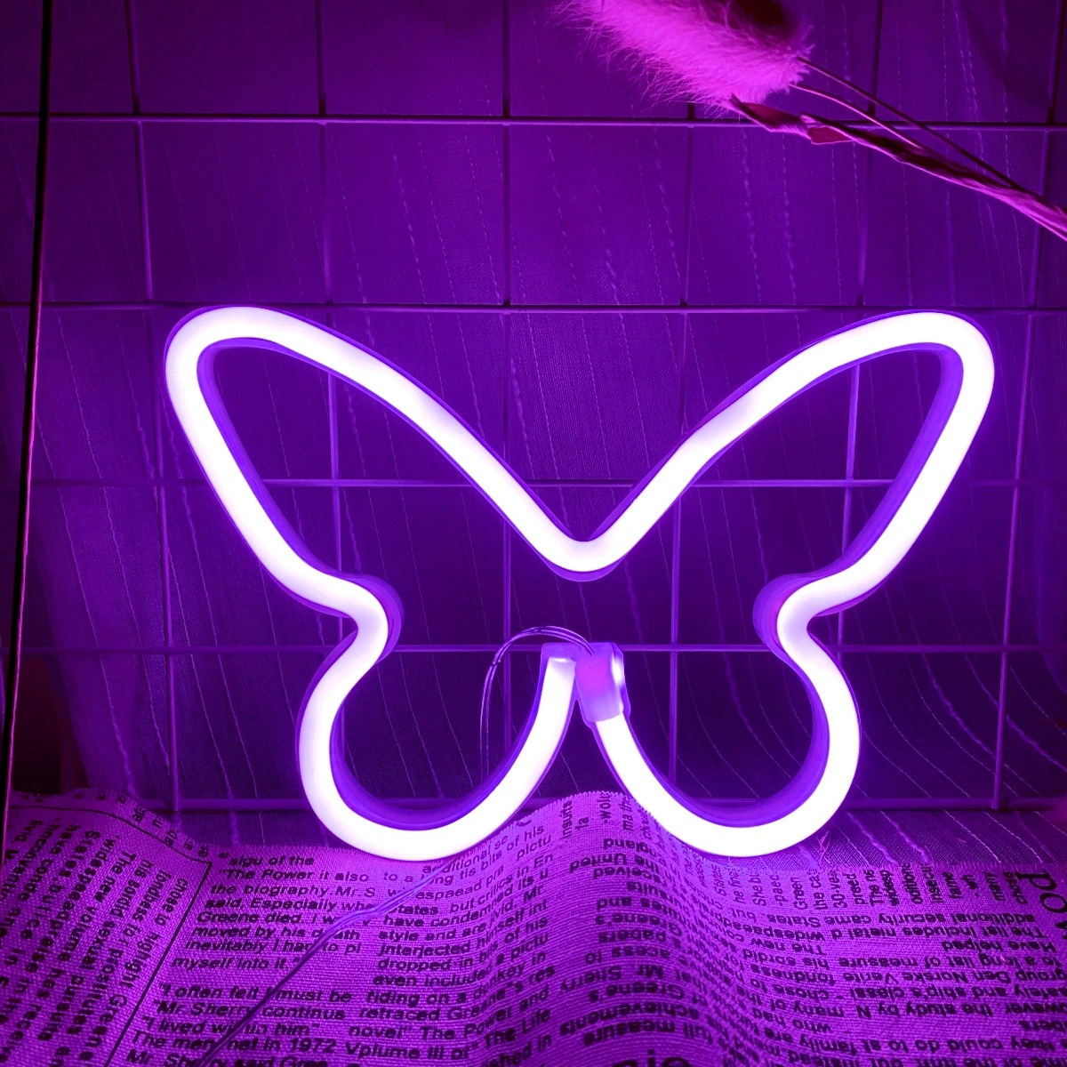 Luces de neón de mariposa LED, - Wedding Power Supply reseña y precio