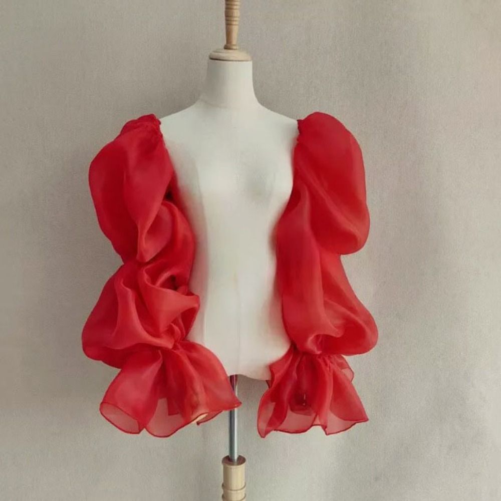 Elegante Puff mangas de brazo  - Wedding Dress Supply reseña y precio