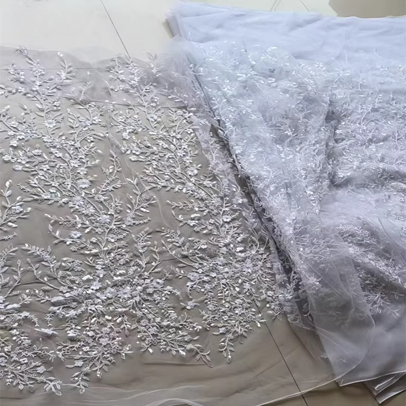 La tela bordada de encaje mult - Wedding Dress Supply reseña y precio