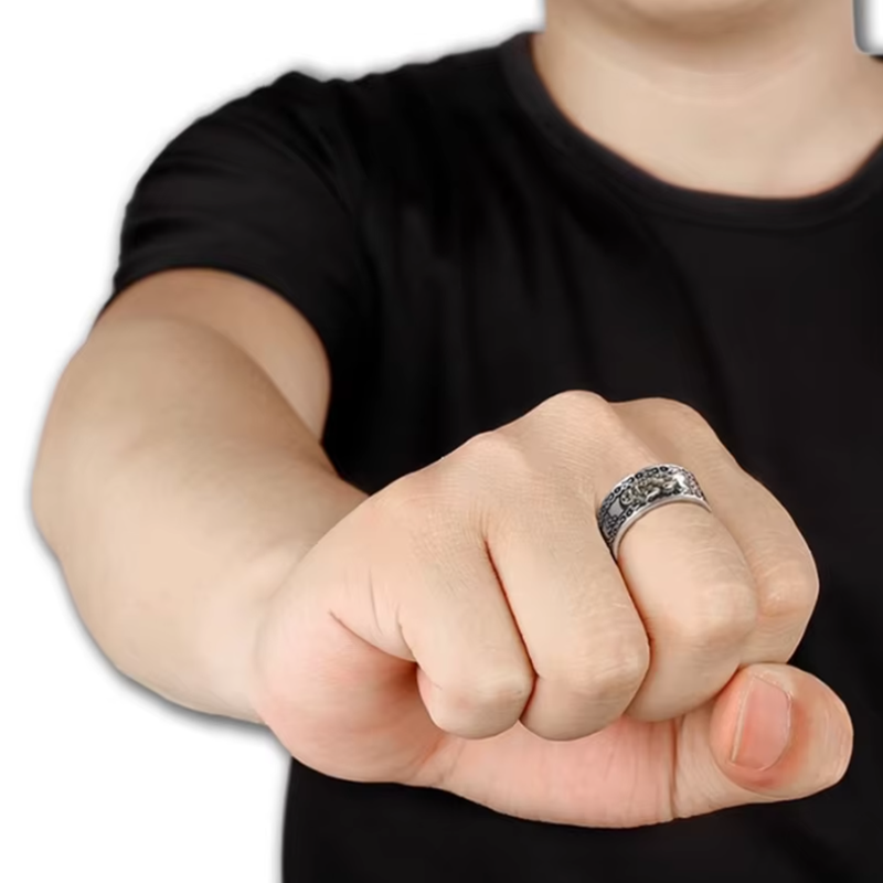 Anillo Pixiu de plata esterlin - Wedding Sutra reseña y precio
